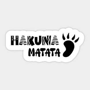 Hakuna Matata Funny Typography Sticker